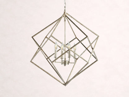 Geode 30" Chandelier in Silver