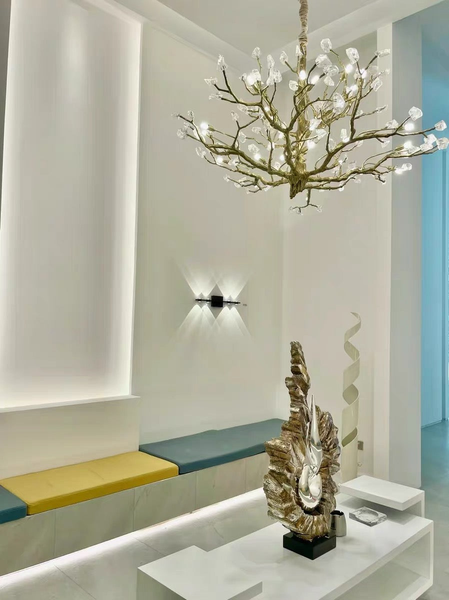 Gemstone Branch Chandelier with Artistic Design for Bedroom or Living Room - Richardrider