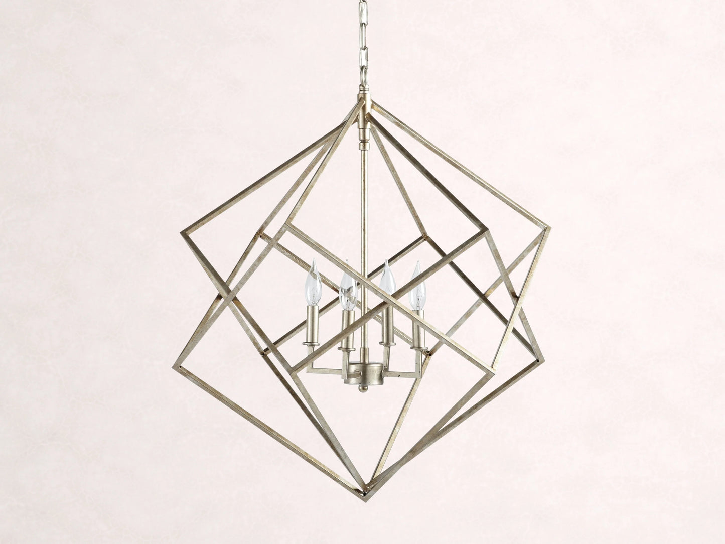 Geode 30" Chandelier in Silver
