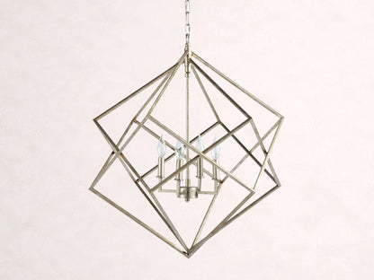 Geode 30" Chandelier in Silver