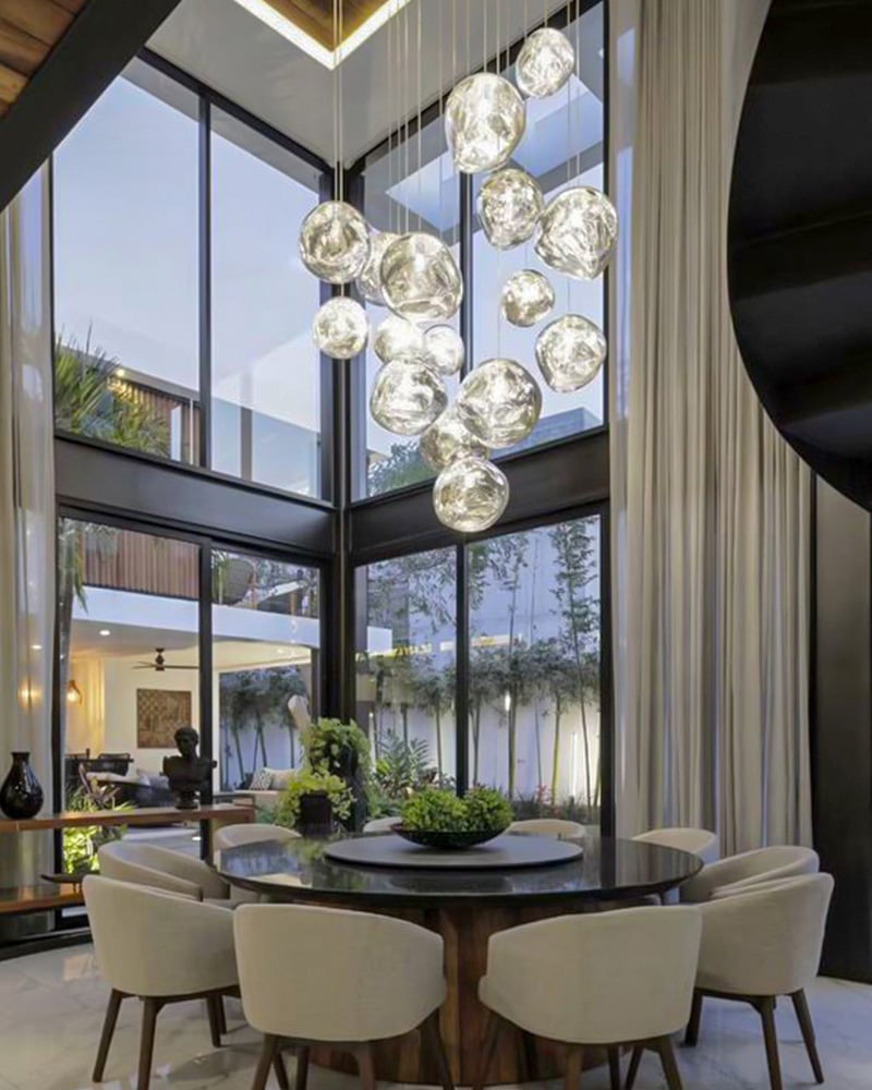 Modern Rock Acrylic Special Shape Pendant Lighting
