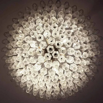 Murano Chandelier – Poliedri – 185 glass – Iridescent