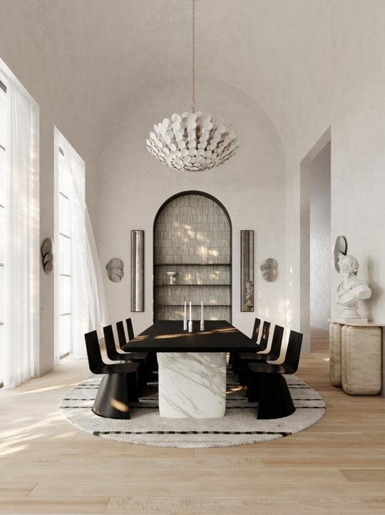 Aimi 12 Vintage Gold Leaf Chandelier Ceiling Light - Richardrider