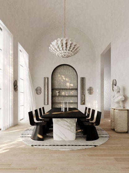 Aimi 12 Vintage Gold Leaf Chandelier Ceiling Light - Richardrider