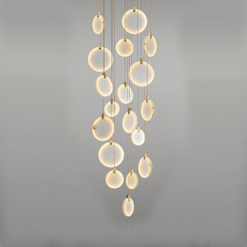 Queenie Alabaster Drop Long Round Chandelier - Richardrider
