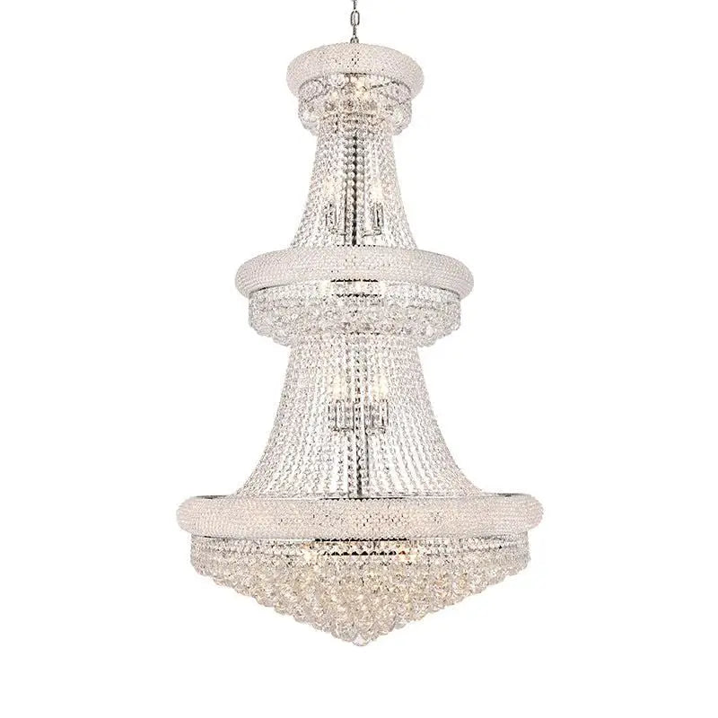 Kaler Elegant Luxury Living Room Three Tier Crystal Chandelier 30" D - Richardrider
