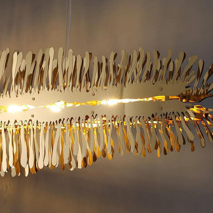 Clemo Island Gold Chandelier In Stainless Steel - Richardrider