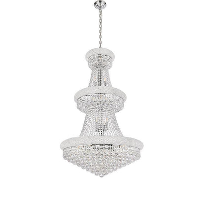 Luxury French Empire Chandelier for Villa Hall Ceiling Three-layers Crystal Light for Hotel Lobby - Richardrider