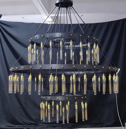 Retro-Inspired Metal Pendant Light Chandelier for Living Room/Bedroom/Staircase/Villa