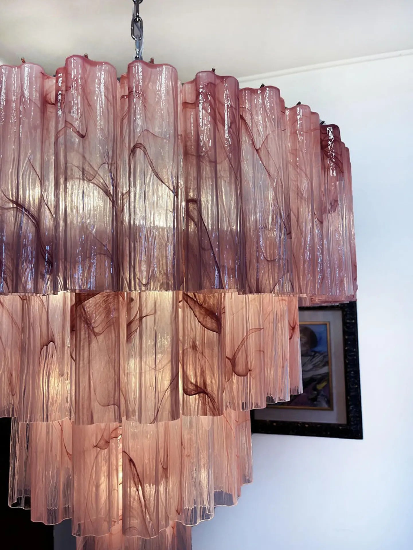 Murano Glass Chandelier - 78 Tubes