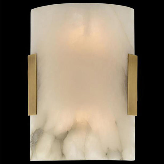 Curved Alabaster Wall Sconce
