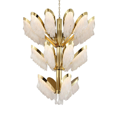 Palm-Villa Murano Glass Wide Foyer Chandelier - Richardrider