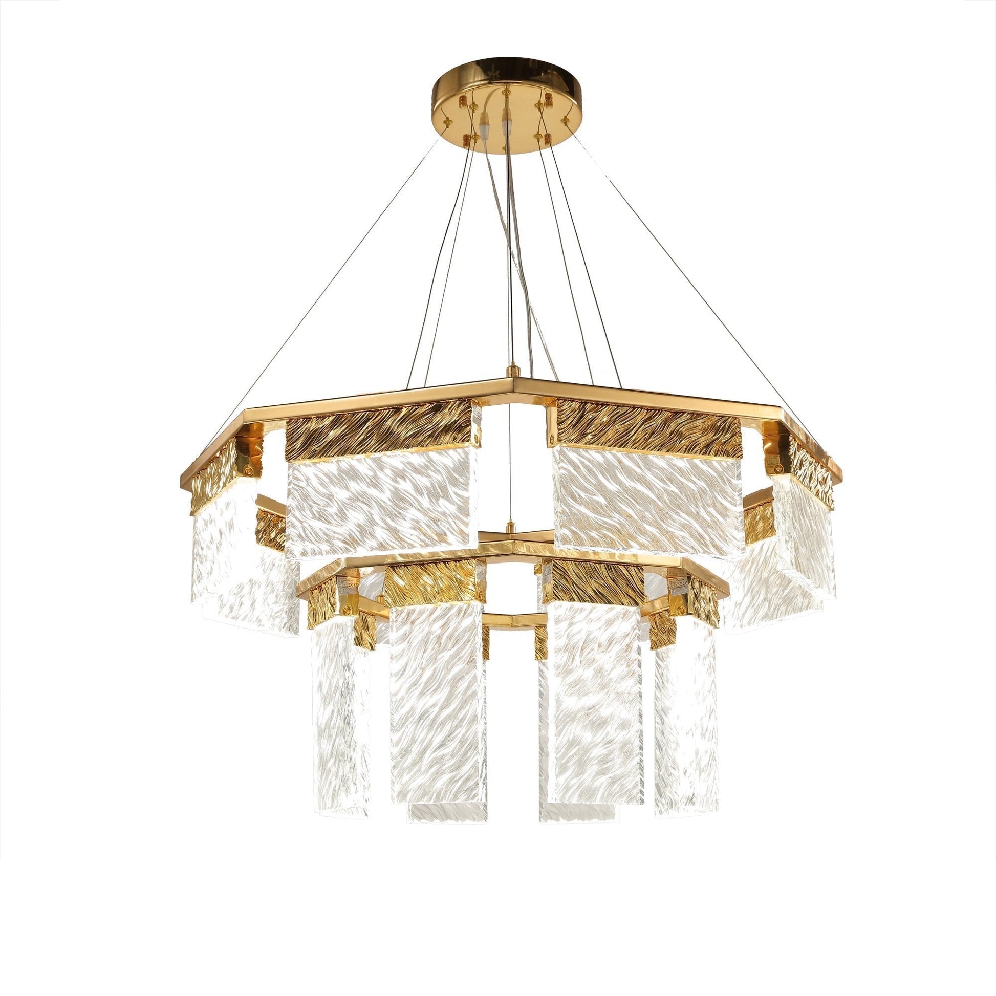 Aimee 2-Tier Round Down-Light Chandelier - Richardrider