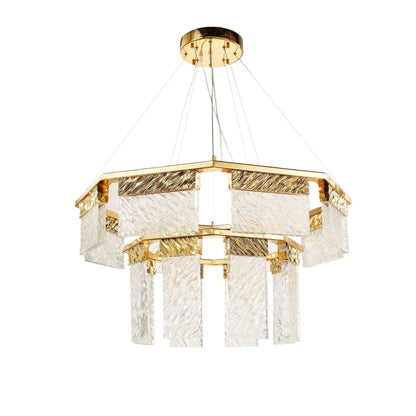 Aimee 2-Tier Round Down-Light Chandelier - Richardrider