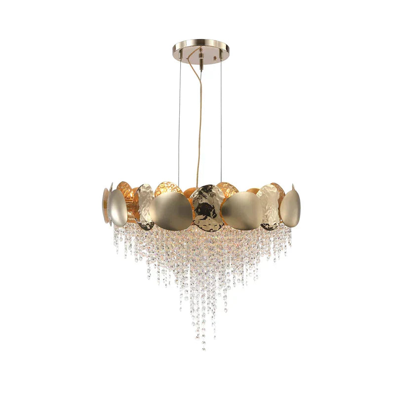 Amadeo Round Brass Crystal Chandelier - Richardrider