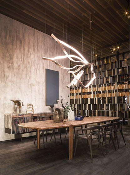 Modern Simple Aluminum Waving Chandelier - Richardrider