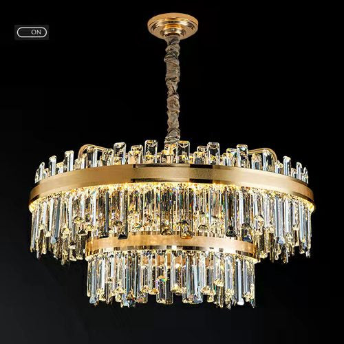 Modern Round/Rectangular Crystal Chandelier Collection For Living Room/Hallway/Dining/Bedroom