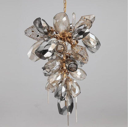 Glass Chandelier Italian Light Luxury Light Fixture for Dining Room/Living Room