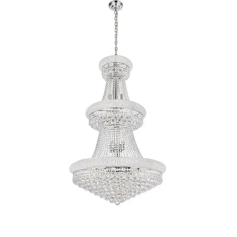 Kaler Elegant Luxury Living Room Three Tier Crystal Chandelier 30" D - Richardrider