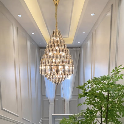 Staircase/Foyer Chandelier With High Clarity Crystals Luxury Ceiling Light - Richardrider