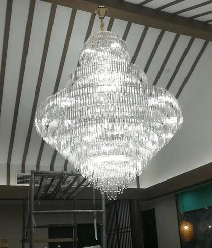 Luxury Multi-tiered Extra Large Crystal Chandelier for Staircase/Foyer/Entryway - Richardrider