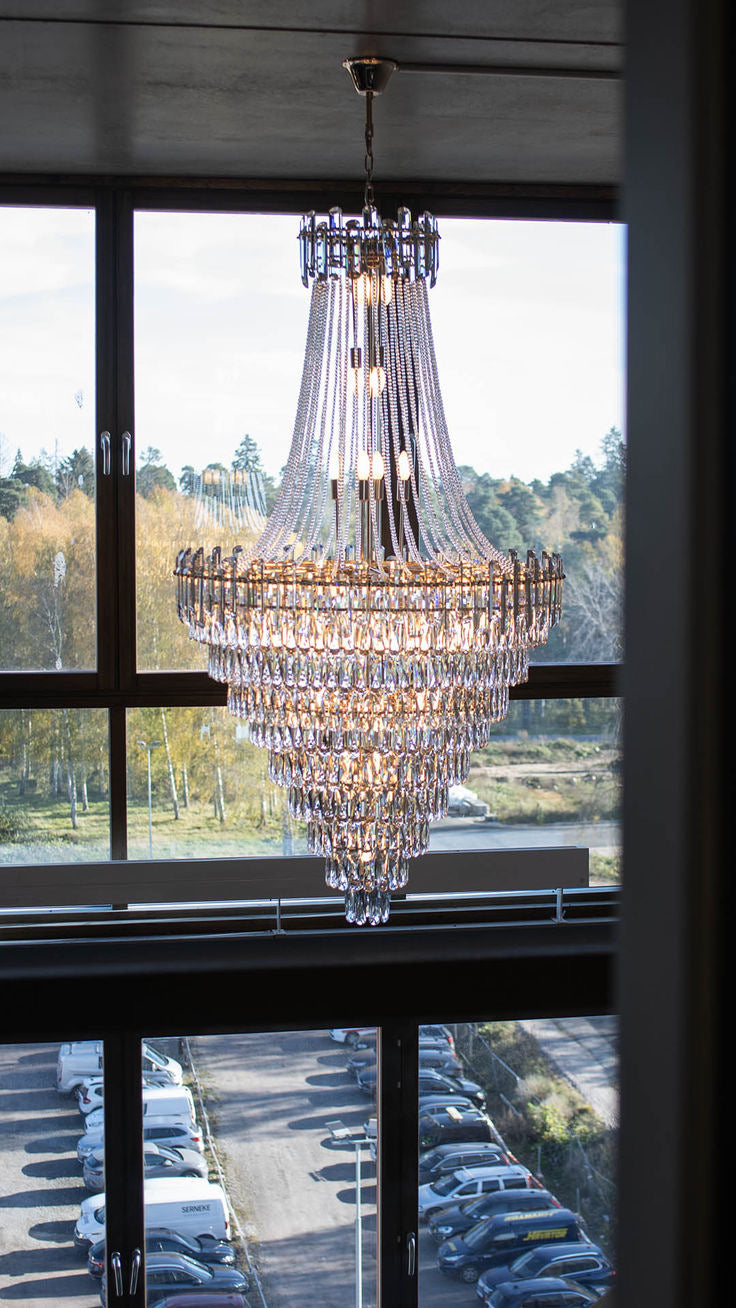 Luxury Modern Multi-tiered Crystal Chandelier for Staircase/Foyer - Richardrider