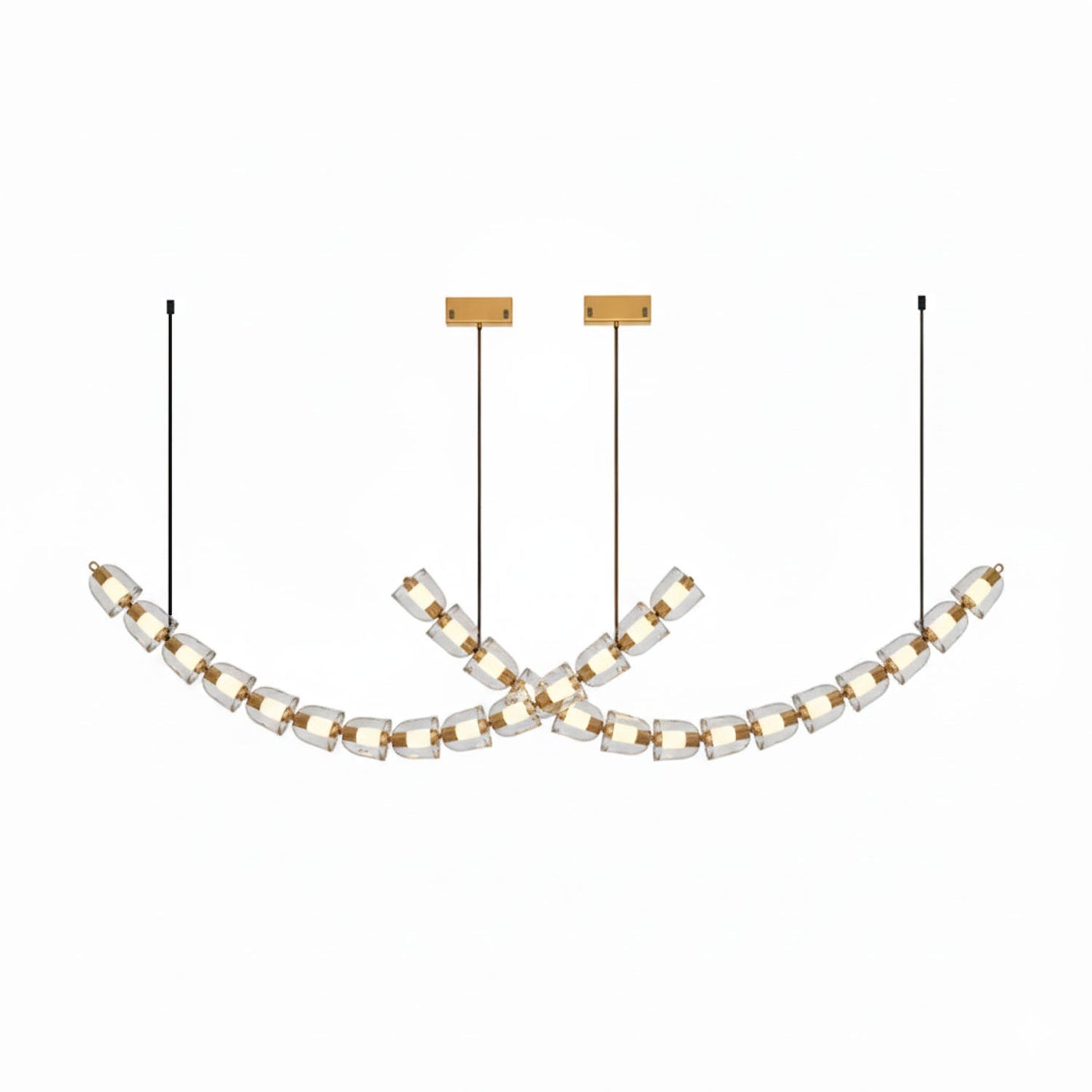 Gabriel Gold Crystal Chandelier