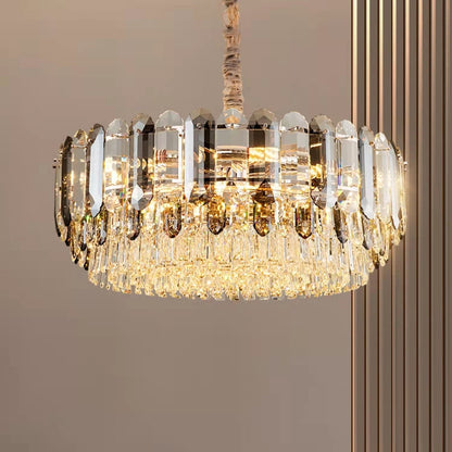 Luxury Smoke Gray K9 Crystal Chandeliers for Dining Room/Living Room