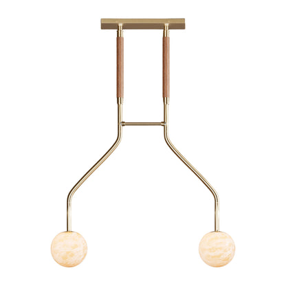 Peaks Alabaster Vanity Pendant