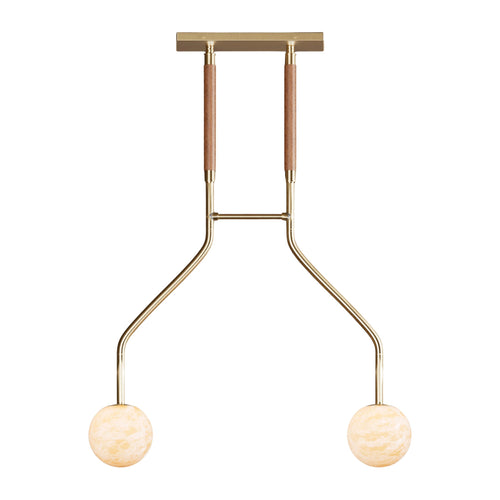 Peaks Alabaster Vanity Pendant