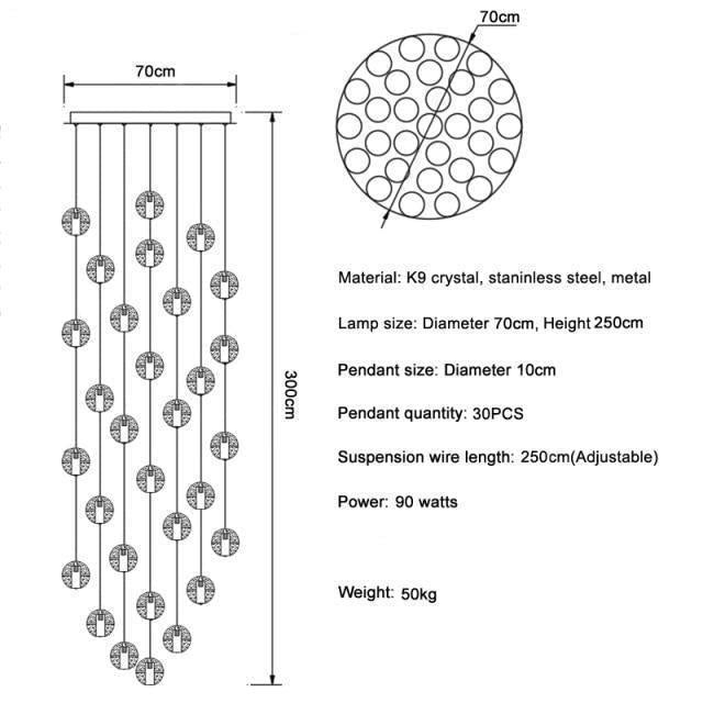 Adonis Suspension Water Drop Chandelier - Richardrider