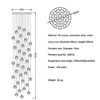 Adonis Suspension Water Drop Chandelier - Richardrider