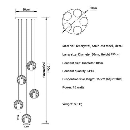 Adonis Suspension Water Drop Chandelier（ 43-Light customized） - Richardrider