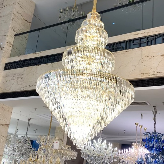 Luxury Multi-tiered Extra Large Crystal Chandelier for Staircase/Foyer/Entryway - Richardrider