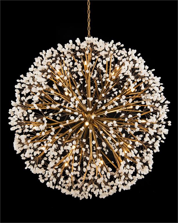 Spherical Thirty-Light Quartz Chandelier 43.5"D - Richardrider