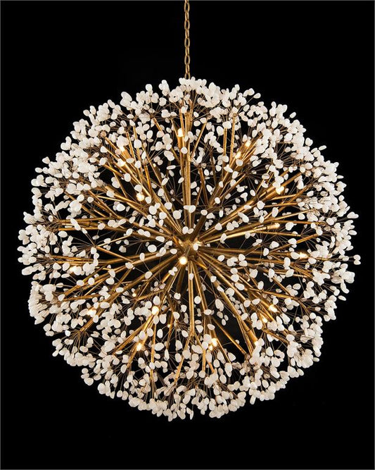 Spherical Thirty-Light Quartz Chandelier 43.5"D - Richardrider