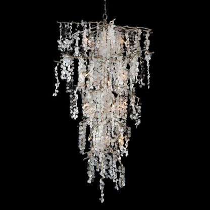 SHIRO BRANCH DRAMATIC GLASS CLUSTER CHANDELIER 56"H - Richardrider