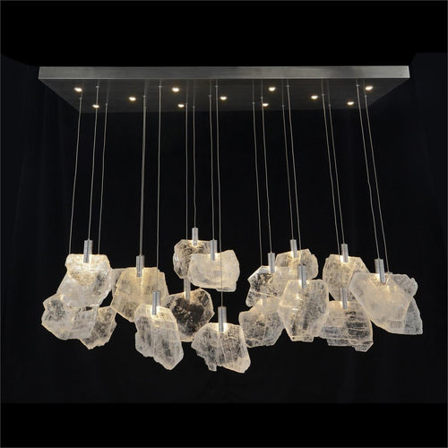 Selenite Pane Horizontal Chandelier 57"W - Richardrider