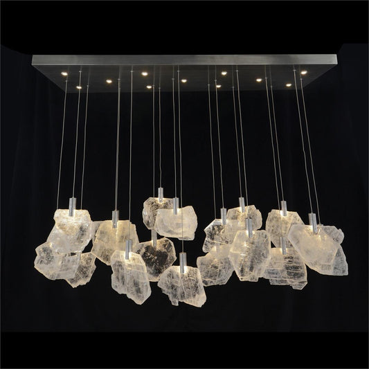 Selenite Pane Horizontal Chandelier 57"W - Richardrider