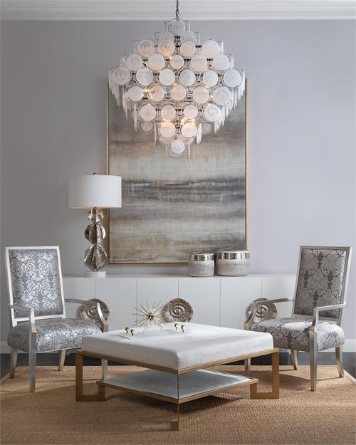 Glass Medallion Eighteen-Light Chandelier - Richardrider