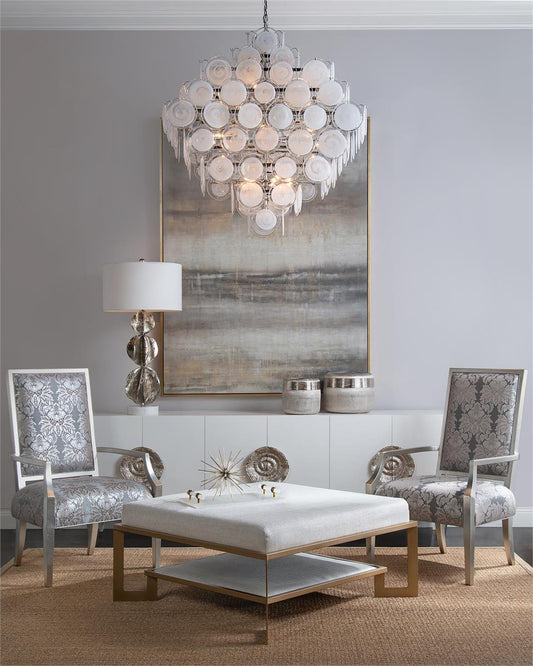 Glass Medallion Eighteen-Light Chandelier - Richardrider