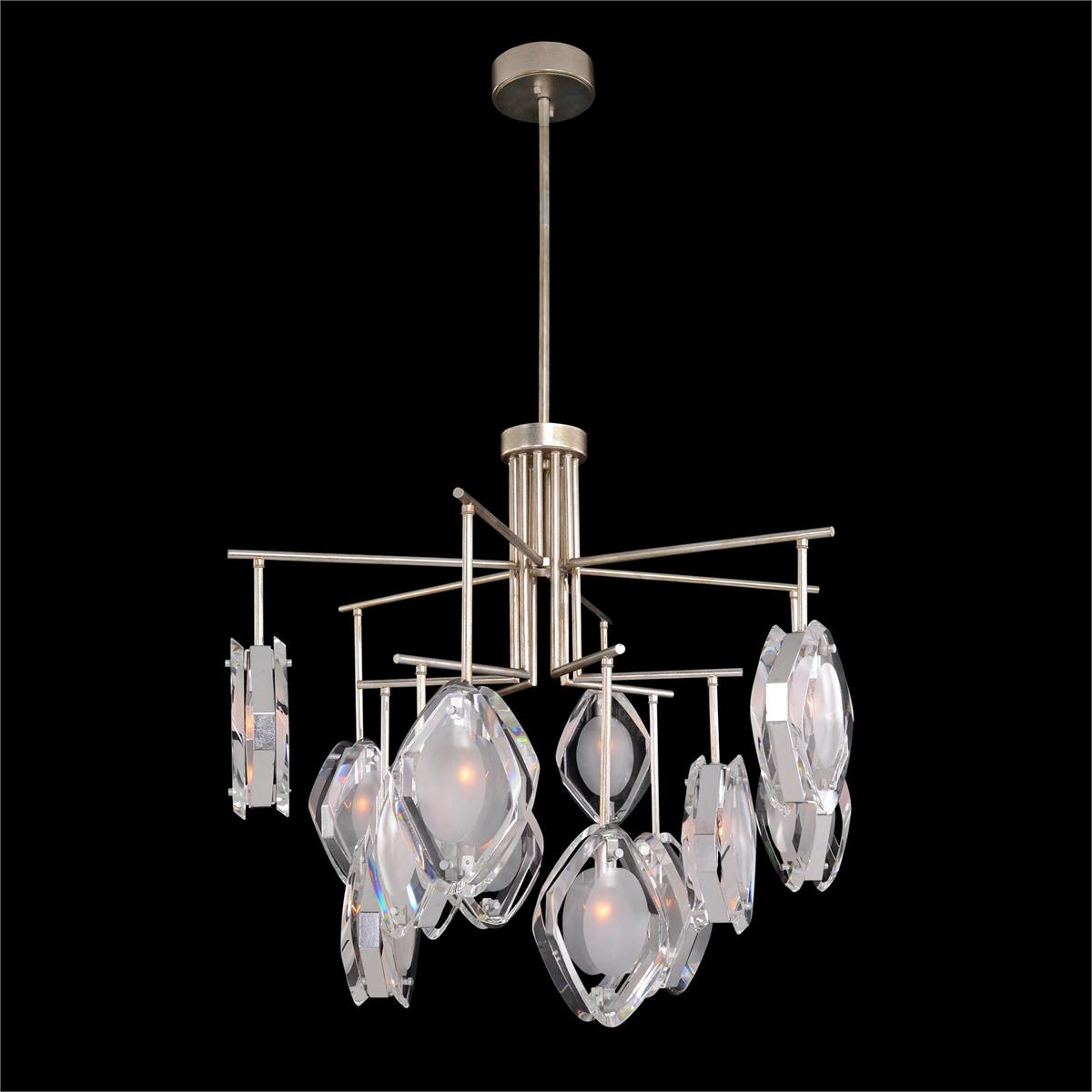 Faceted Glass Twelve-Light Chandelier - Richardrider