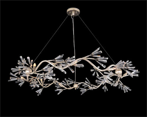 Luna Crystal Wand Branched Nine-Light Chandelier - Richardrider
