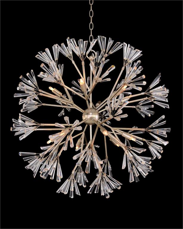 Luna Crystal Wand Branched Twelve-Light Pendant Chandelier - Richardrider
