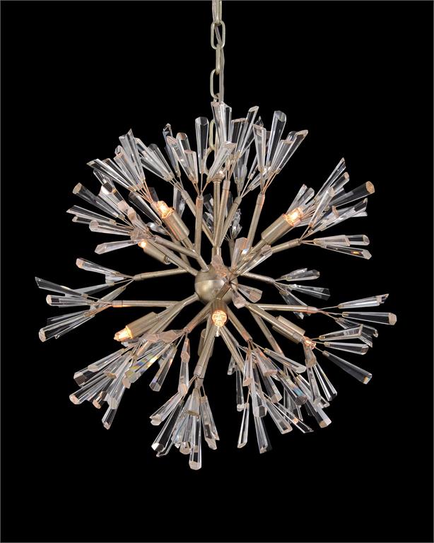Luna Crystal Wand Branched Eight-Light Pendant Chandelier - Richardrider