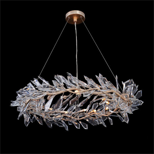 Kotta Twelve-Light Cut-Crystal Pendant Chandelier AJC-9281 - Richardrider