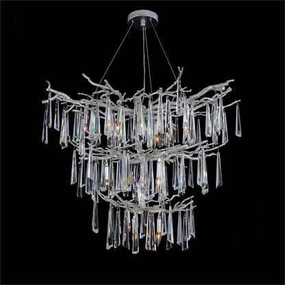 Lucent Twelve-Light Crystal Drop Chandelier - Richardrider