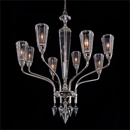 Sherwood Eight-Light Chandelier in Polished Nickel - Richardrider