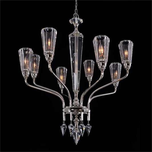 Sherwood Eight-Light Chandelier in Polished Nickel - Richardrider