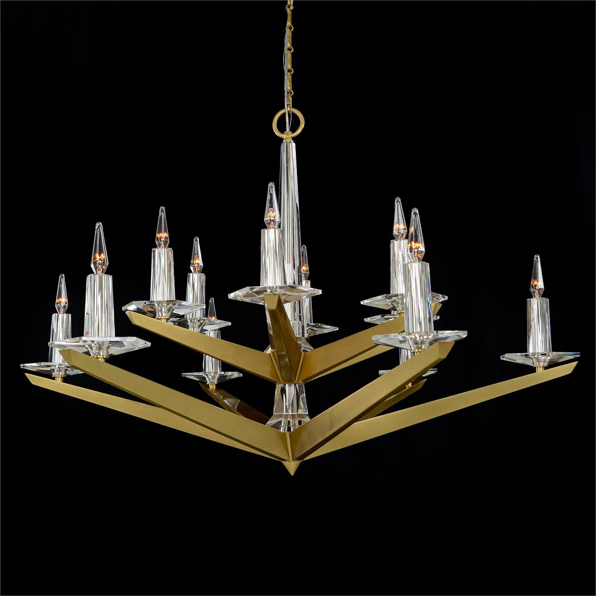 Antares Natural Brass Chandelier 48"D - Richardrider